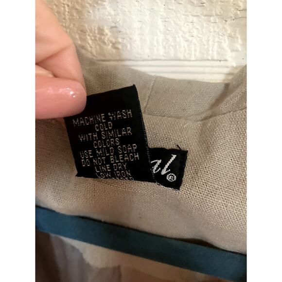 Vintage Y2k WET SEAL Linen Blazer Jacket w Bow Details Size Small S Office Siren - Picture 5 of 9